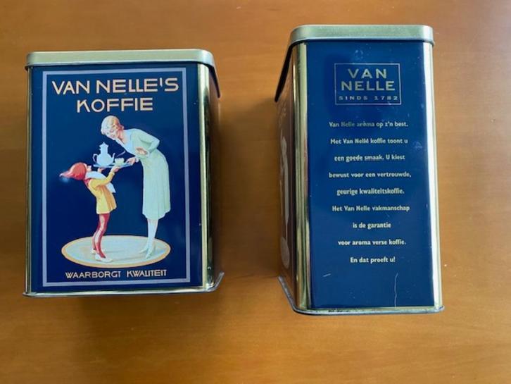 Van Nelle koffieblik met kabouter Piggelmee, Verzamelen, Blikken, Zo goed als nieuw, Koffie, Van Nelle, Ophalen of Verzenden