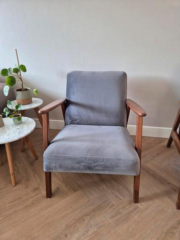 Fauteuil / stoel Ikea Ekenäset grijs velvet beschikbaar voor biedingen