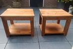 TEAK bijzettafels 60×60×45, Vierkant, 55 tot 75 cm, Hout, Ophalen