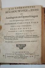 Lodenstein - Beschouwing van Zion (1718) + Lykpred. (1700), Ophalen of Verzenden, Gelezen, Christendom | Protestants