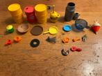 Playmobil accessoires olie melk garage boerderij pan beker, Ophalen of Verzenden, Gebruikt, Los playmobil
