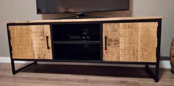 Mangohout televisie meubel 130 cm Maud van Huus  beschikbaar voor biedingen