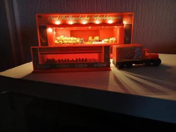 Gebak- Oliebollenkraam met Truck 1:87 beschikbaar voor biedingen