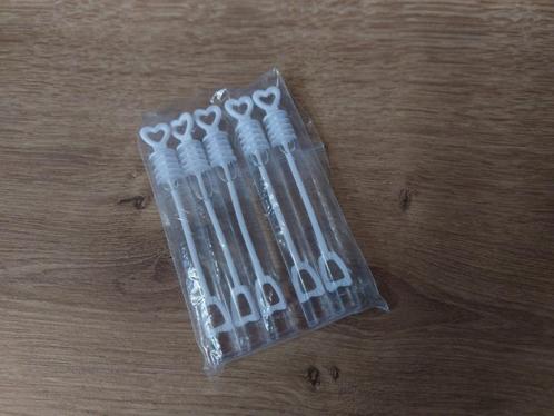 5x Bellenblaas met een hartje - Bruiloft - Nieuw - Gevuld, Hobby en Vrije tijd, Feestartikelen, Nieuw, Feestartikel, Geboorte of Huwelijk