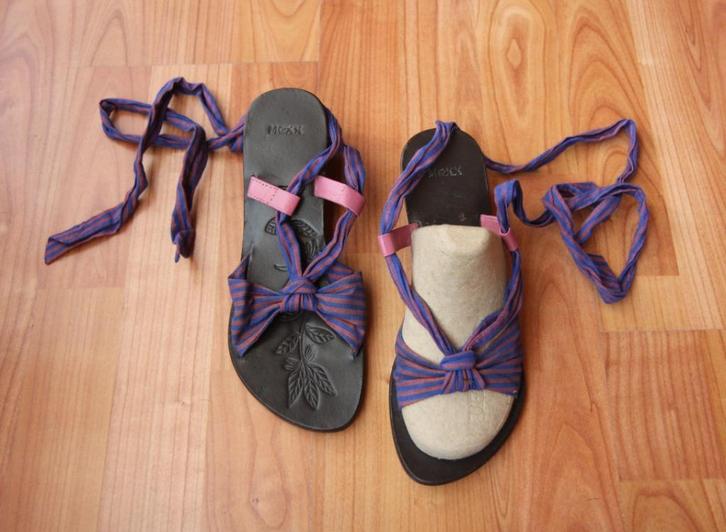 Mexx ballerina slippers 37 leer paars sandalen ibiza boho, Kleding | Dames, Schoenen, Zo goed als nieuw, Slippers, Overige kleuren