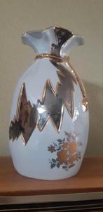 Wit met goud limoges vaas vintage, Antiek en Kunst, Ophalen of Verzenden