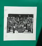 Linosnede, Antiek en Kunst, Kunst | Etsen en Gravures, Ophalen of Verzenden