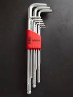 4TECX 9-delige Inbus sleutel set XL met kogelkop in houder, Ophalen of Verzenden, Zo goed als nieuw