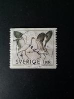 Zweden kraanvogels gestempeld, Postzegels en Munten, Ophalen of Verzenden, Zweden, Gestempeld