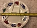 Boerenbont fondu/gourmetborden, Ophalen of Verzenden, Zo goed als nieuw, Bord(en), Aardewerk