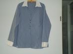 blouse mt 52 grijs me witte streepjes, Ophalen of Verzenden, Zo goed als nieuw, Maat 46/48 (XL) of groter, Grijs