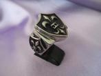 Fleur de Lys ring, Ø 21 mm, 20 of groter, Heer, Nieuw, Zilver