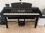 Yamaha Clavinova CVP-207 Digitale Piano + Krukje, Ophalen, Gebruikt, Bruin, Digitaal