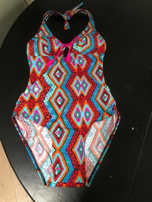 Tweka Badpak - Geometrisch Patroon - Maat 36/38, Kleding | Dames, Badmode en Zwemkleding, Zo goed als nieuw, Badpak, Overige kleuren
