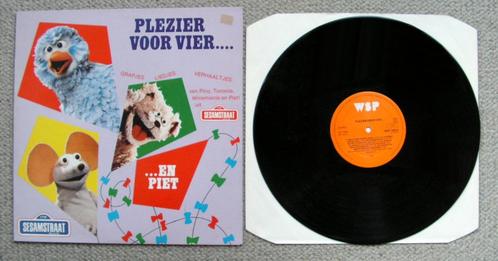 Sesamstraat – Plezier Voor Vier... 18 nrs LP 1982 ZGAN, Cd's en Dvd's, Vinyl | Kinderen en Jeugd, Zo goed als nieuw, Muziek, Ophalen of Verzenden