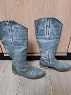 Blauw grijze leren laars mt 41, Ophalen of Verzenden, Blauw, Hoge laarzen