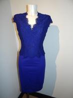 Ted Baker chique kobalt jurk lijfje van kant stof mt 2/M
