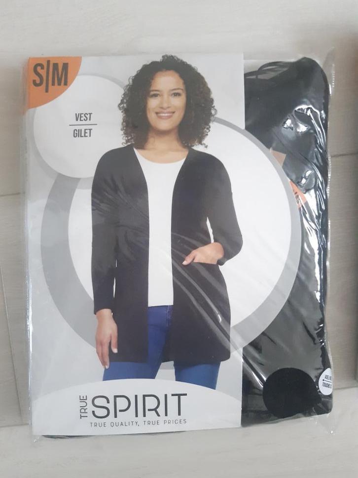 True spirit damesvesten maat S/M nieuw, Kleding | Dames, Truien en Vesten, Nieuw, Maat 38/40 (M), Zwart, Ophalen