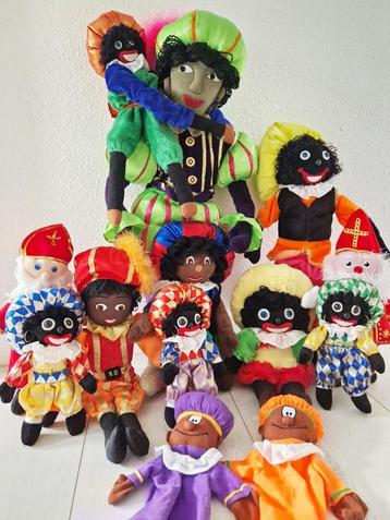 Zwarte Piet en Sinterklaas poppen verzameling decoratie beschikbaar voor biedingen