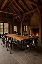 Unieke Bistrostoel Koeienhuid Tricolor, Antiek en Kunst, Ophalen of Verzenden