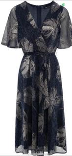 Swing overslagjurk lurex flowers maat 40, Kleding | Dames, Jurken, Ophalen of Verzenden, Zo goed als nieuw, Maat 38/40 (M), Onder de knie