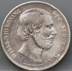 Rijksdaalder 1862 b - 2 1/2 gulden 1862 b - zonder punt., Koning Willem III, Verzenden, Zilver, Losse munt