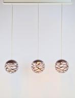 3 x Studio Italia Kelly Cluster Sphere Hanglamp Brons Lodes, Huis en Inrichting, Lampen | Hanglampen, N, N, Ophalen of Verzenden