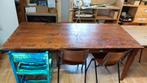 houten werktafel, Huis en Inrichting, Tafels | Eettafels, Ophalen, Gebruikt, 50 tot 100 cm, Vijf personen of meer