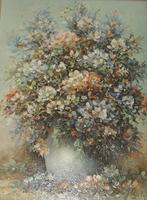 Schilderij Bloemenbos in impressionistische stijl J. Roelofs, Ophalen of Verzenden