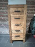 Op te halen in Sleeuwijk: Houten ladekast, Huis en Inrichting, Ophalen, 5 laden of meer, 50 tot 100 cm, Zo goed als nieuw