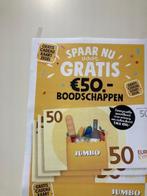 Te koop gevraagd: Jumbo € 50 Cadeaukaart Spaarzegels, Verzamelen, Jumbo, Ophalen of Verzenden