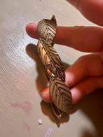 Vintage goudkleur boho blaadjes art deco armband jugendstil, Overige materialen, Ophalen of Verzenden, Zo goed als nieuw, Met bedels of kralen