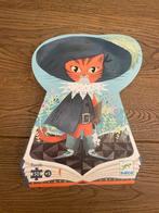 Djeco Puzzel Gelaarsde Kat - 50 Stukjes, Zo goed als nieuw, Van hout, 4 tot 6 jaar, Meer dan 50 stukjes