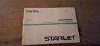 Instructieboek Toyota Starlet 85/89, Ophalen of Verzenden