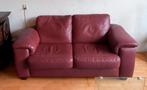 2 lederen bankjes te koop wegens verhuizing, Huis en Inrichting, Ophalen, Gebruikt, 150 tot 200 cm, Tweepersoons