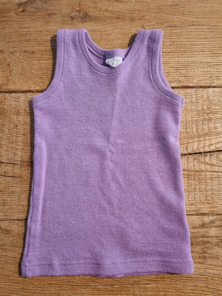 Merinowollen hemd Dilling lavendel, maat 92, Kinderen en Baby's, Kinderkleding | Maat 92, Zo goed als nieuw, Meisje, Nacht- of Onderkleding