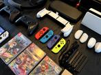 SWITCH OLED Bundel - Alles-in-een - direct volop gamen 🎮, Spelcomputers en Games, Spelcomputers | Nintendo Switch, Zo goed als nieuw