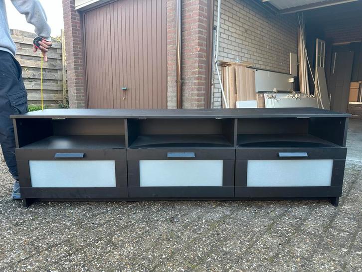 IKEA Brimnes TV Meubel met 3 Lades, Huis en Inrichting, Kasten | Televisiemeubels, Zo goed als nieuw, Minder dan 100 cm, 100 tot 150 cm