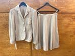 Vintage damesensemble van Barbara Modelle, Kleding | Dames, Jurken, Maat 38/40 (M), Beige, Ophalen of Verzenden, Zo goed als nieuw
