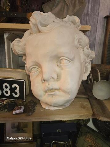 Engelen Hoofd grote 47x47cm beschikbaar voor biedingen