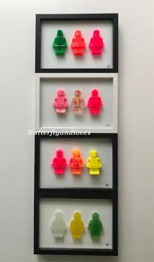 Kunstwerk schilderij Decoratie 3D Lego poppetje Epoxy Art, Antiek en Kunst, Kunst | Schilderijen | Modern, Ophalen