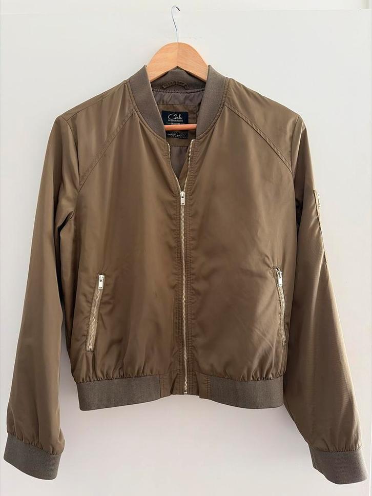 Clockhouse Bomberjack Maat 42 (L) - Zo goed als nieuw, Kleding | Dames, Jassen | Zomer, Zo goed als nieuw, Maat 42/44 (L), Groen