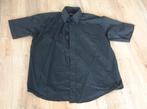groot z.g.a.n. overhemd   zwart korte mouw ARMADA maat 42, Ophalen of Verzenden, Zo goed als nieuw, Zwart, Halswijdte 41/42 (L)