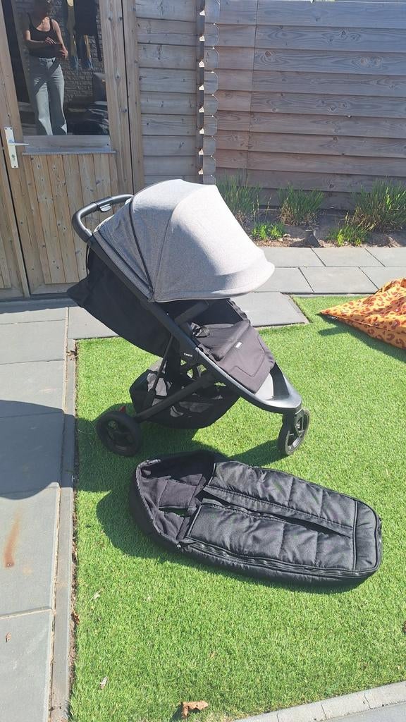 Thule Urban buggy met wintervoetenzak, Ophalen, Gebruikt, Overige merken, Verstelbare rugleuning