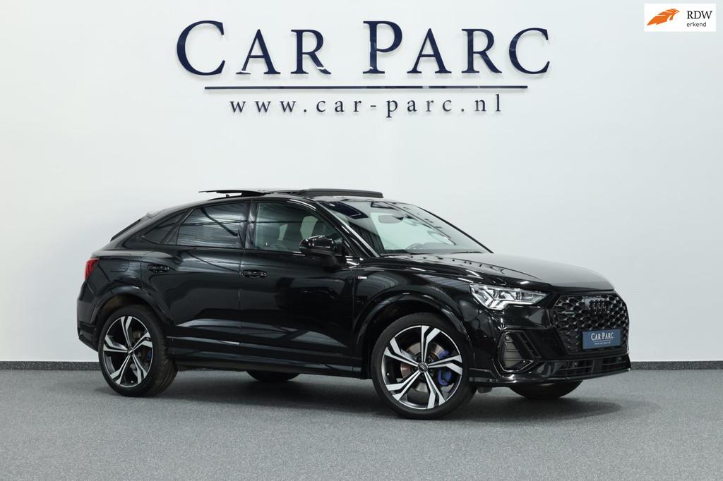 Audi Q3 Sportback 45 TFSI quattro S edition 3x S-LINE/SFEER/, Auto's, 1984 cc, Zwart, 14 km/l, Bedrijf
