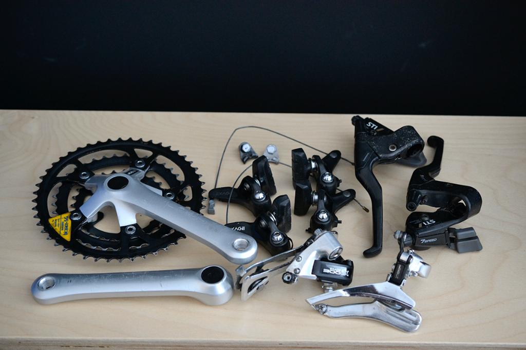 Shimano LX Vintage Groepset MTB Mountainbike, Fietsen en Brommers, Fietsonderdelen, Remmen, Gebruikt, Staal, Ophalen of Verzenden