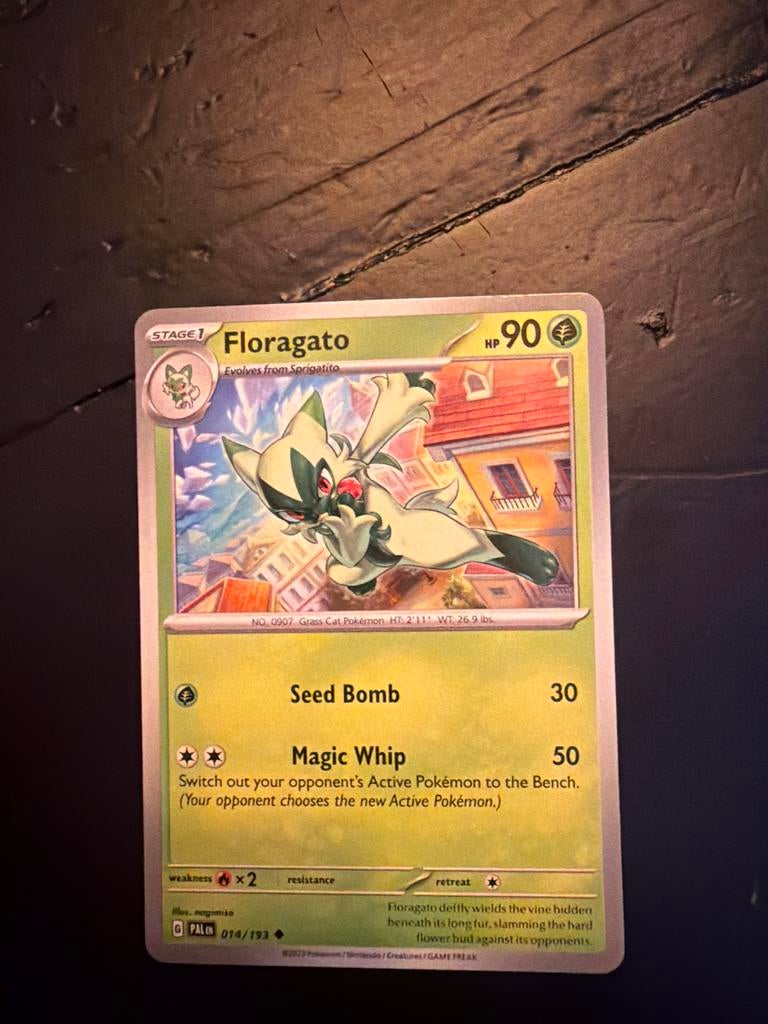 Floragato 014/193 - Pokémonkaart, Ophalen of Verzenden, Zo goed als nieuw