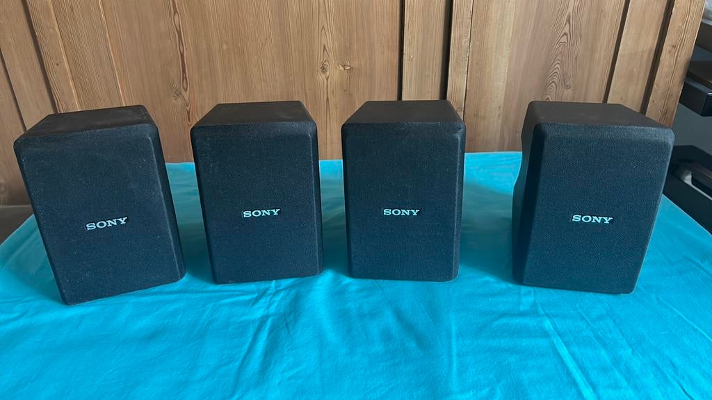Vier sony speakers type SS-V17, Audio, Tv en Foto, Luidsprekers, Gebruikt, Ophalen of Verzenden, 60 tot 120 watt, Sony