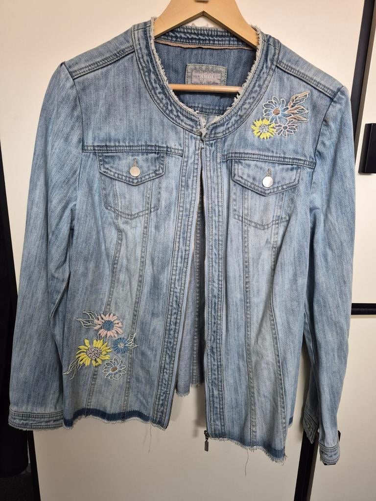 ZGAN Leuk zomers spijkerjasje, Blauw, Maat 46/48 (XL) of groter, Ophalen of Verzenden, Zo goed als nieuw