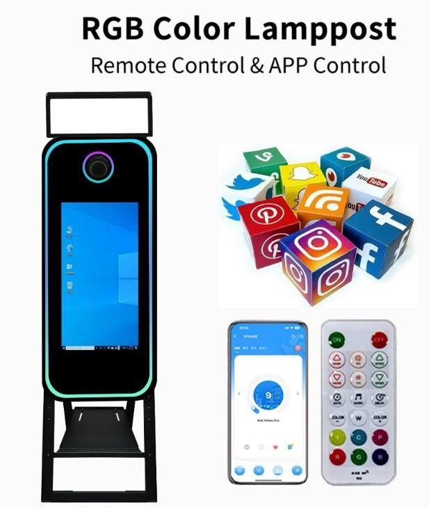 DJLicht 40 inch spiegel fotobooth, Geluidgestuurd, ., Overige typen, Nieuw